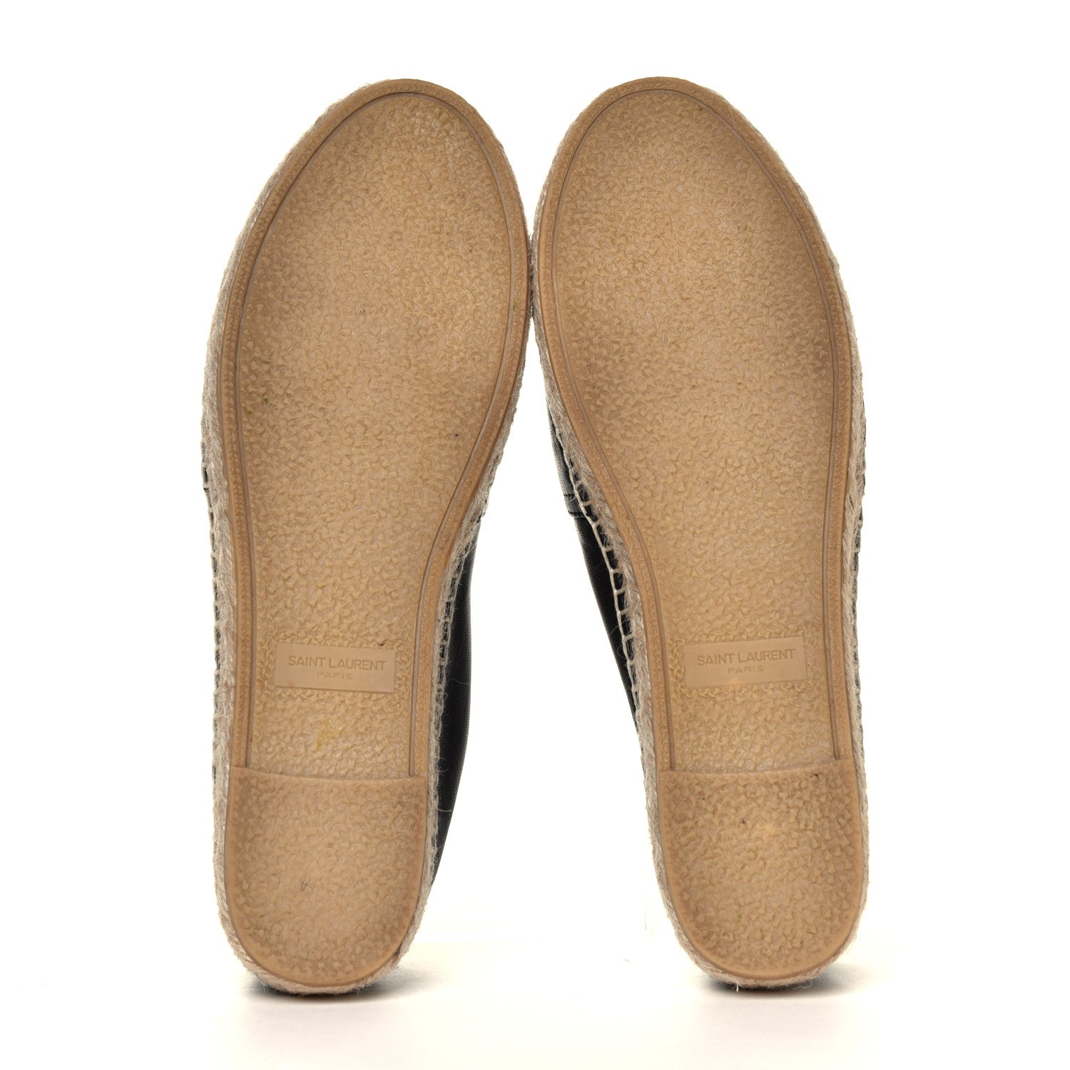 Saint Laurent Lambskin Monogram Espadrilles 37 Black 12 of 12