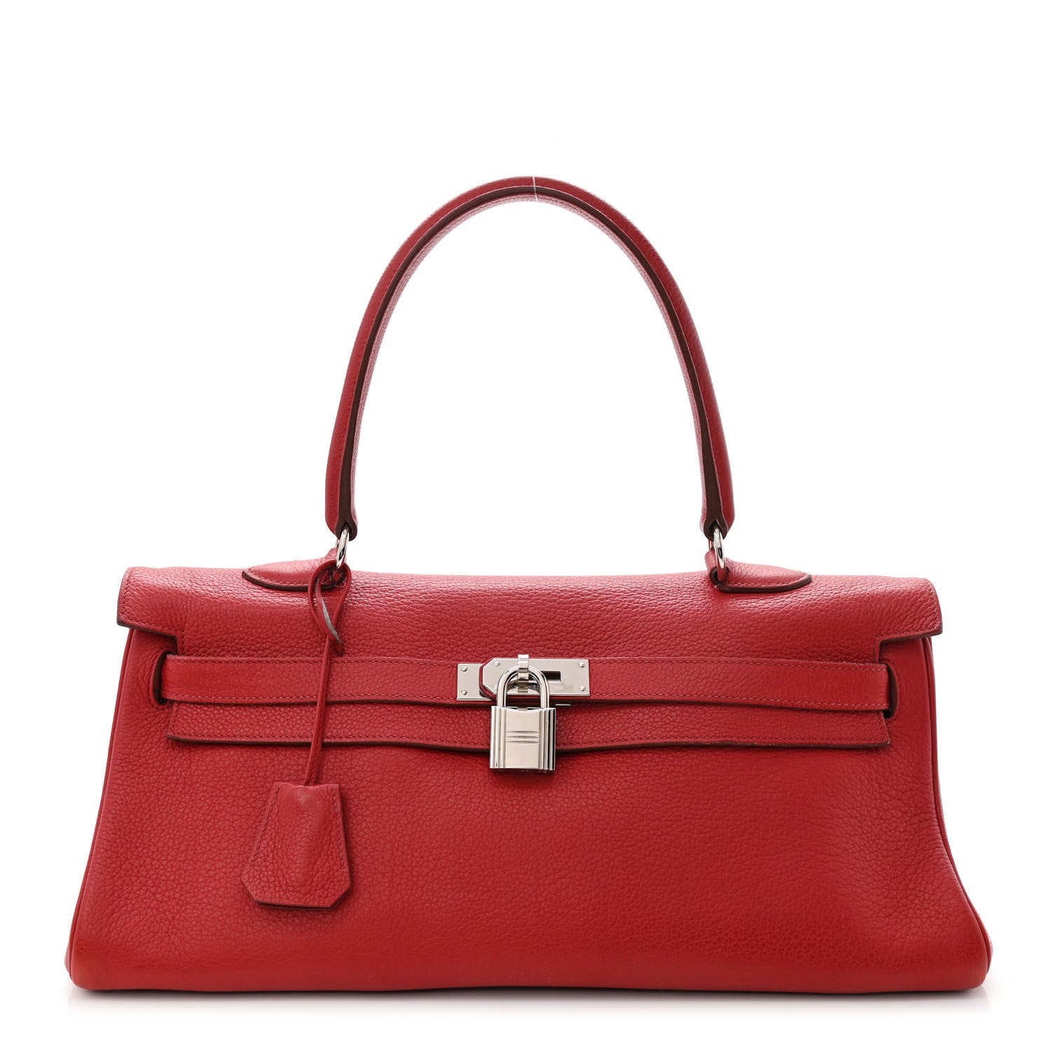 Hermes Taurillon Clemence Shoulder Kelly 40 Rouge Vif 1 of 14
