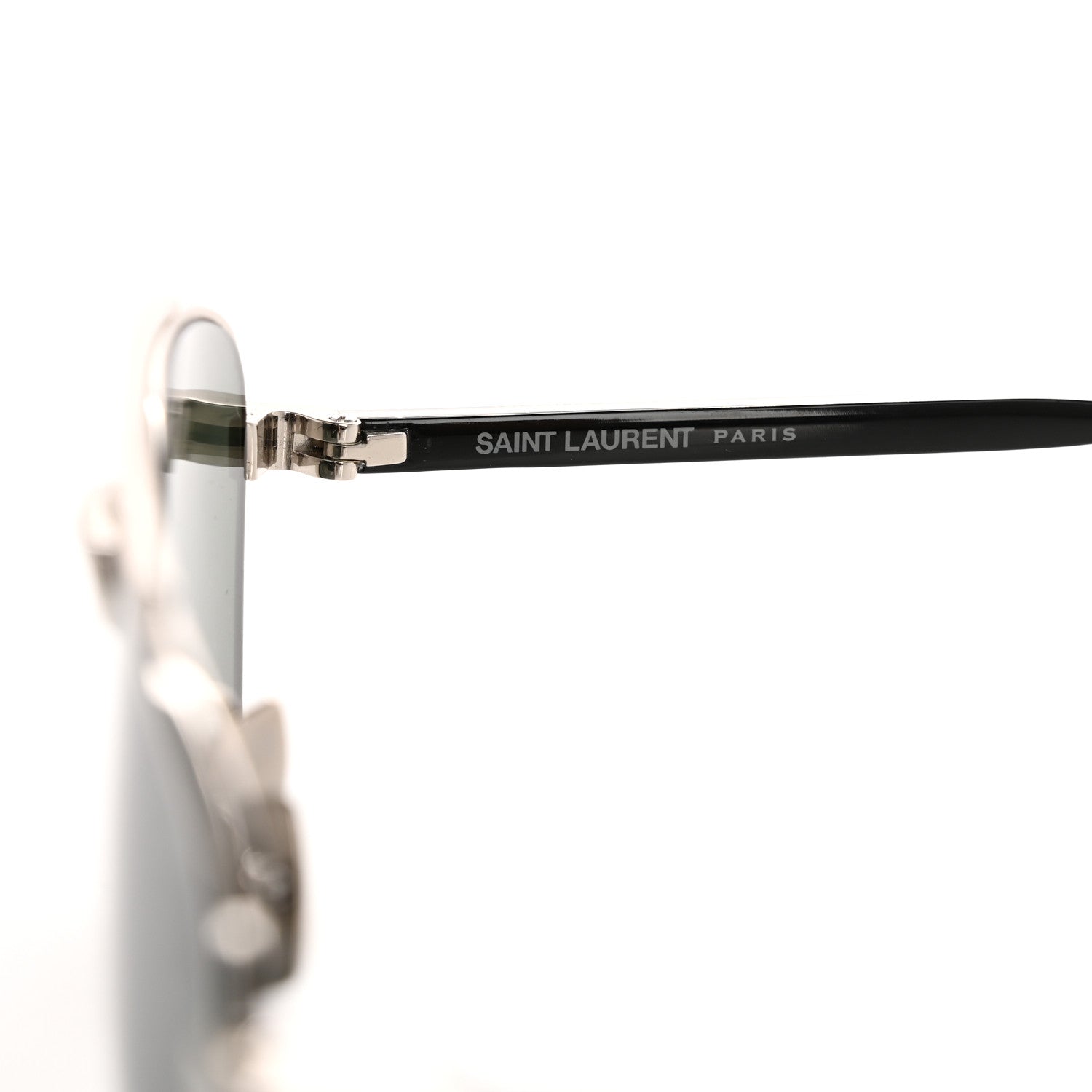 Saint Laurent Acetate Metal Aviator SL665 Sunglasses Black 5 of 8
