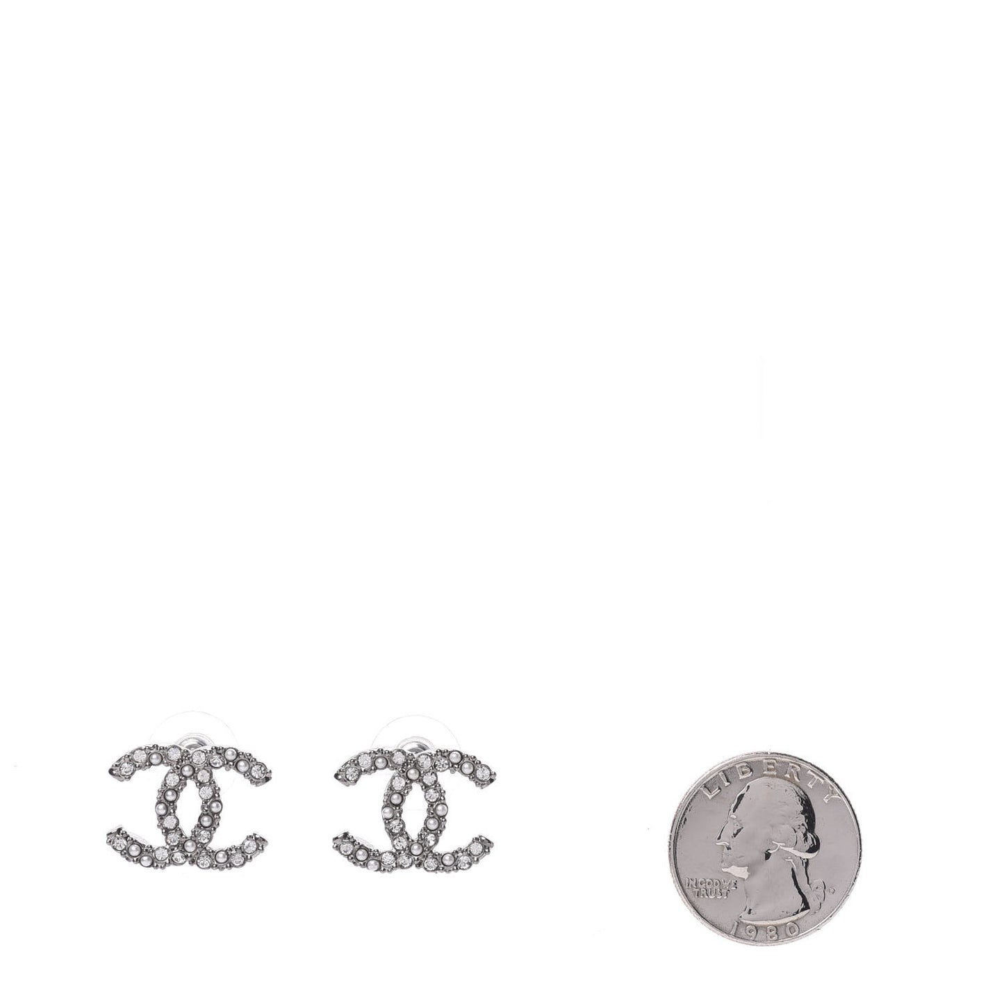 Ruthenium Crystal Pearl Caviar Earrings