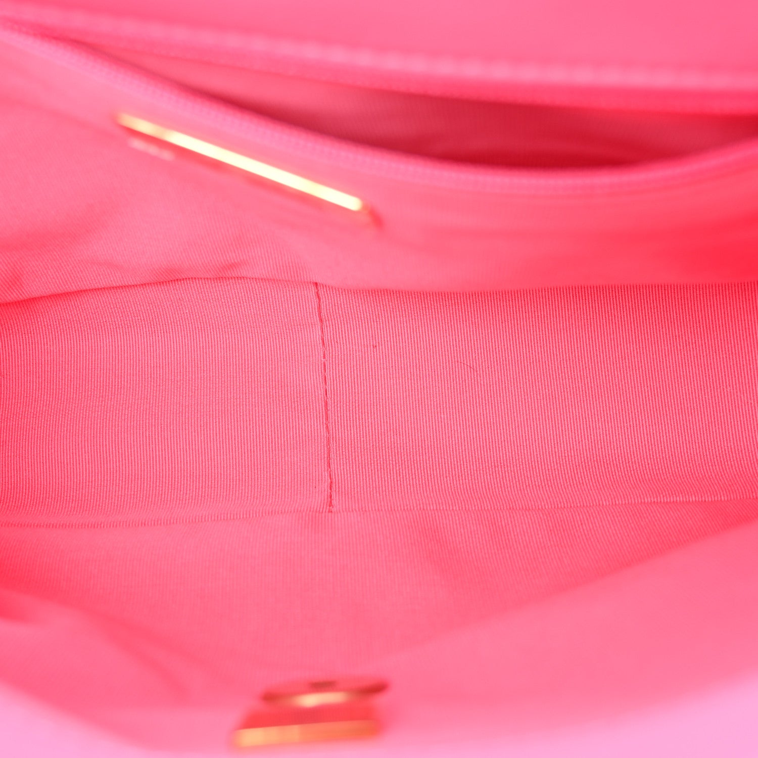 Chanel Goatskin Quilted Large Chanel 19 Flap Neon Pink 5 of 10