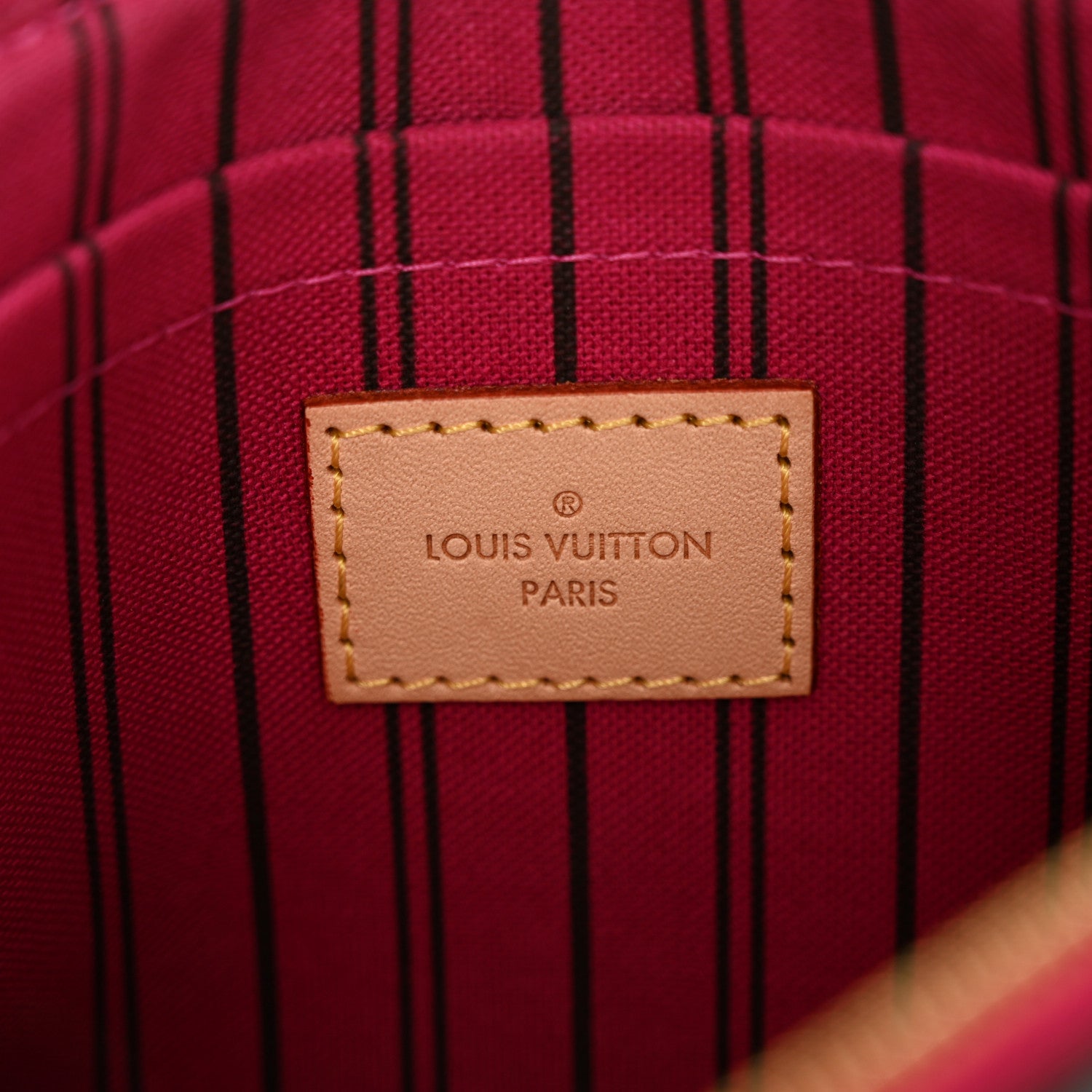 Louis Vuitton Monogram Neverfull MM GM Pochette Pivoine 7 of 8