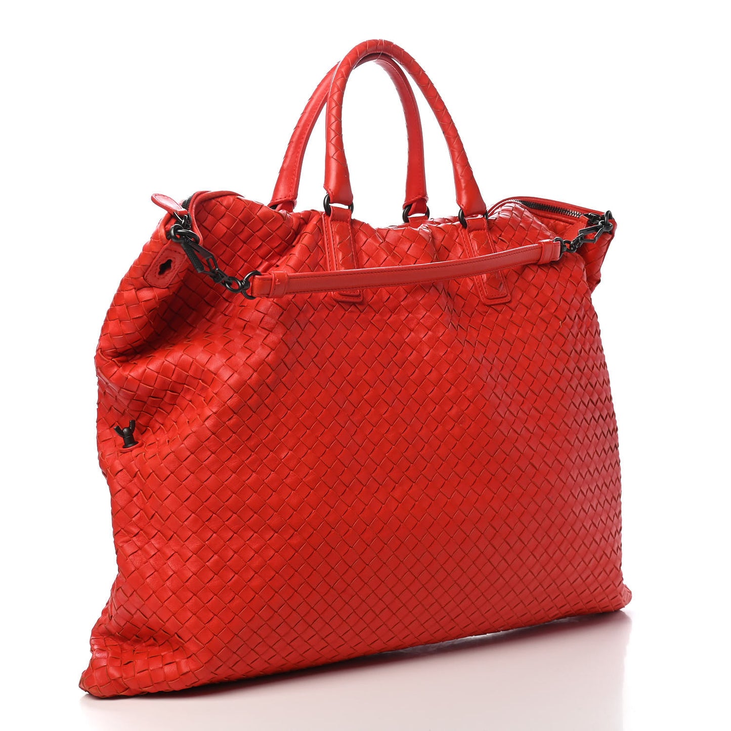 Nappa Intrecciato Maxi Convertible Tote Vesuvio