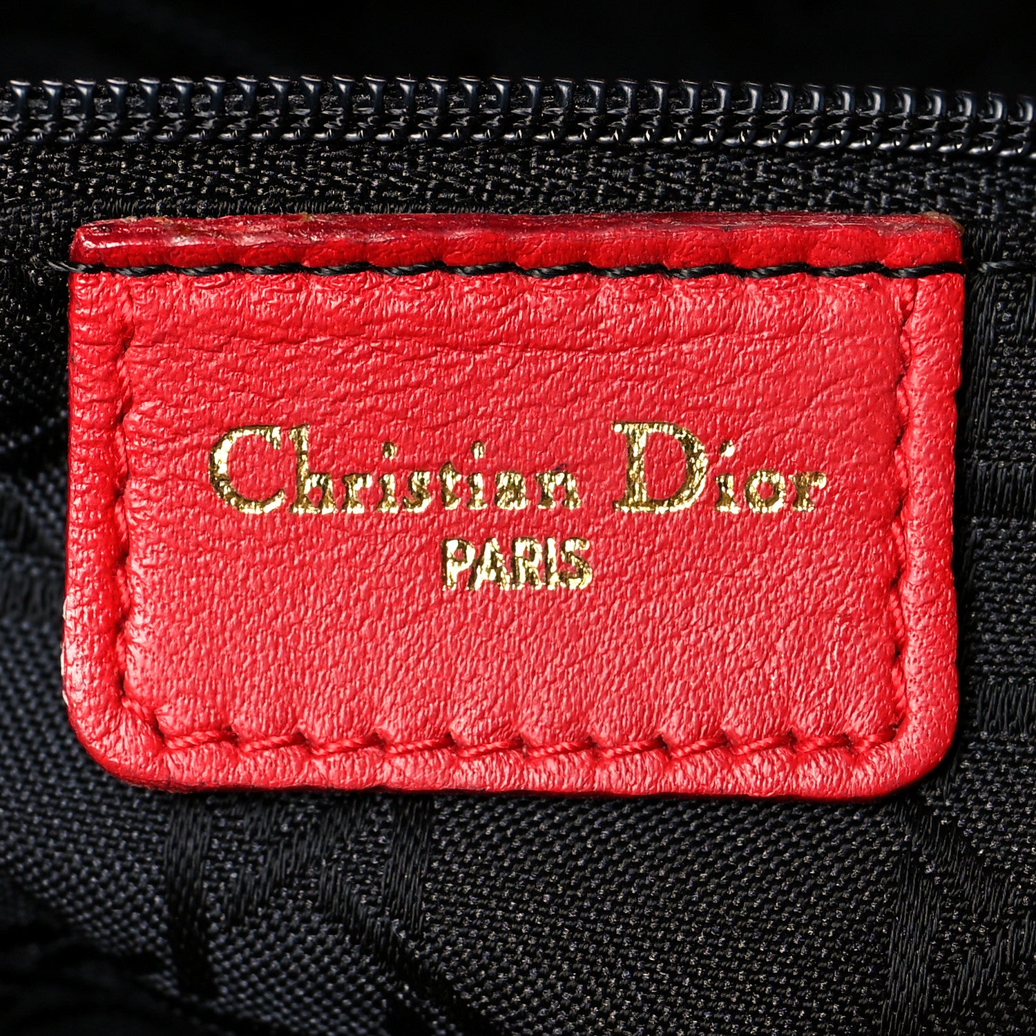 Christian Dior Lambskin Cannage Medium Lady Dior Red 5 of 14