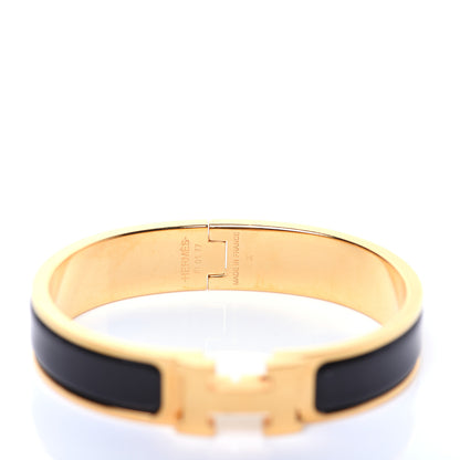 Hermes Enamel Narrow Clic Clac H Bracelet PM Black 4 of 6