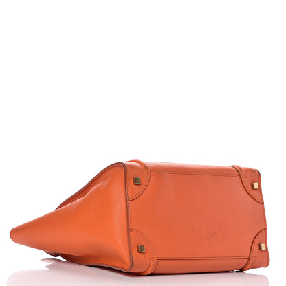 Celine Smooth Calfskin Mini Luggage Bright Orange 4 of 32
