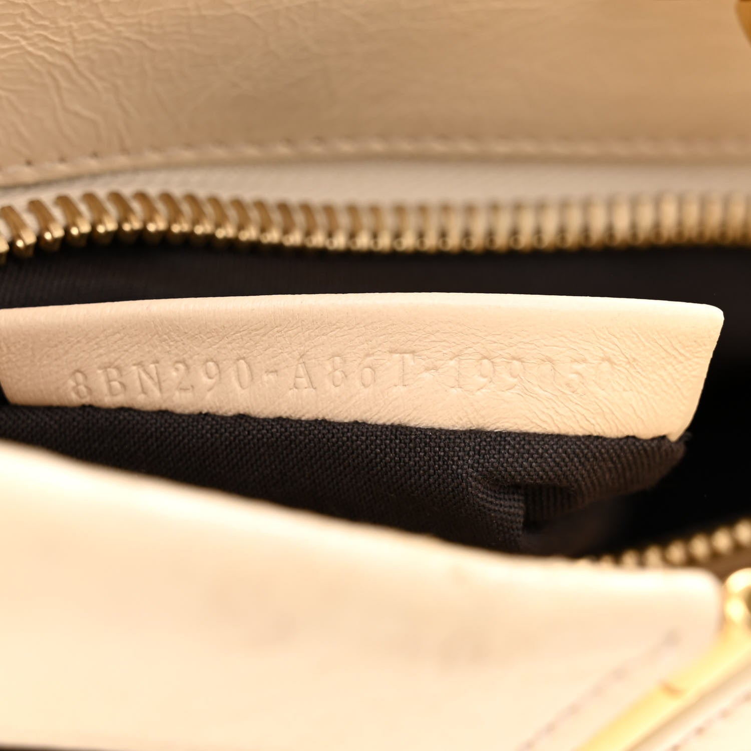 Fendi Agnello Old Shine Medium Peekaboo Iconic Satchel Camelia 8 of 14