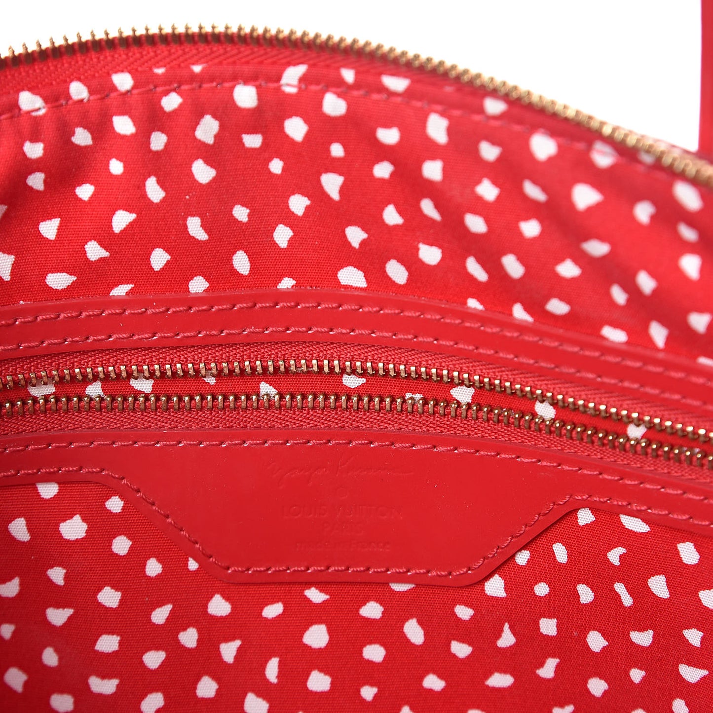 Vernis Kusama Infinity Dots Lockit MM Red
