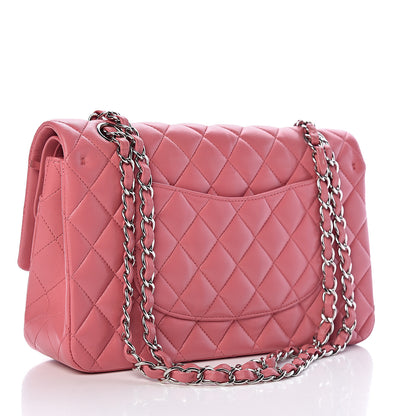 Chanel Lambskin Quilted Medium Double Flap Pink 3 of 10
