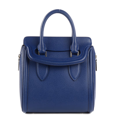 Alexander McQueen Grain Calfskin Small Heroine Blue 1 of 9
