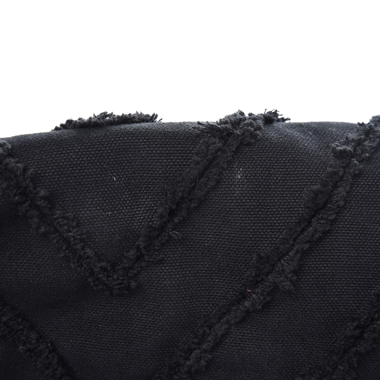 Canvas Chevron Quilted XXL Travel Flap Bag Black