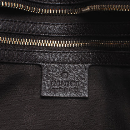 Gucci Leather Large Web Heritage Tote Dark Brown 6 of 7