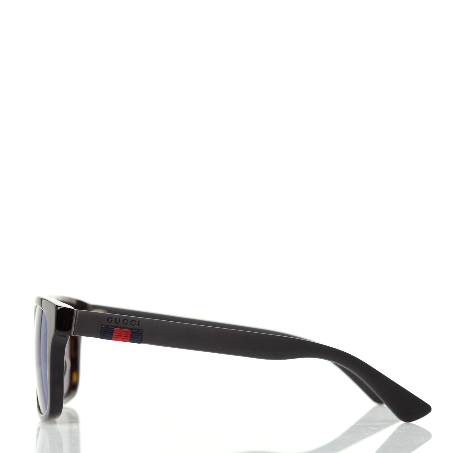 Acetate Square Frame Web Sunglasses GG0008S Tortoise
