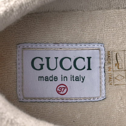 Gucci Suede Calfskin Tejus Printed Womens Ultrapace Sneakers 37 Pink Silver Oatmeal Yolk 8 of 11