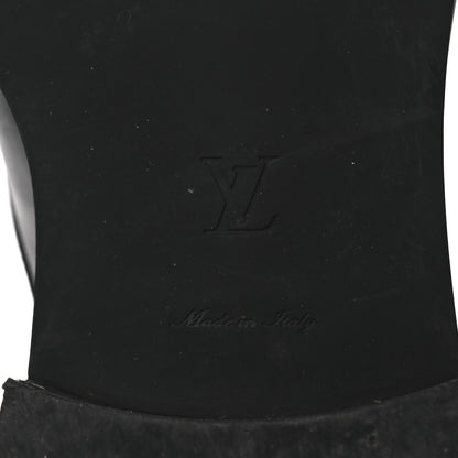 Louis Vuitton Calfskin Wonderland Ranger Boots 37.5 Black 8 of 11