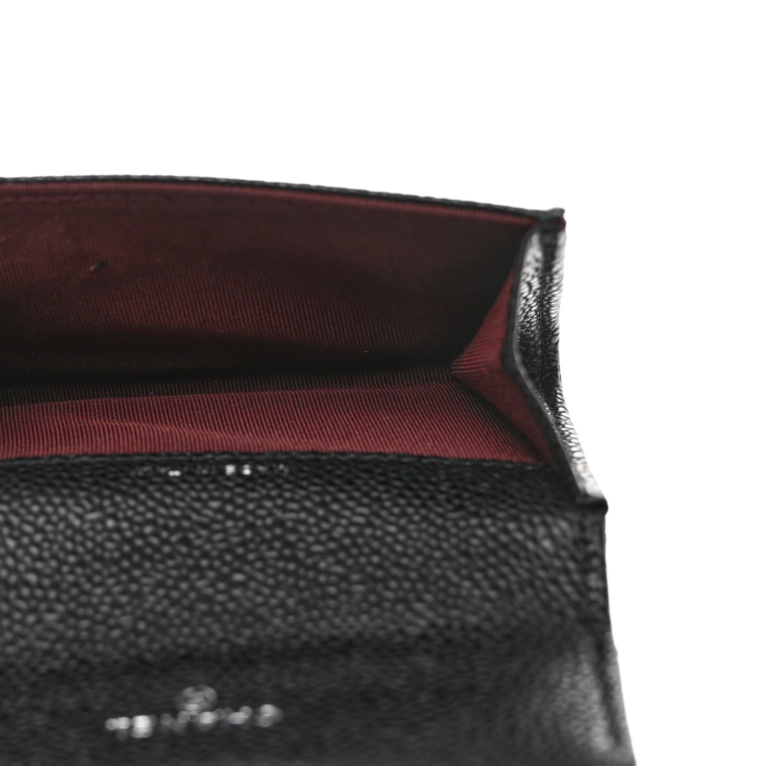 Chanel Caviar Quilted Flap Card Holder Wallet Black 5 of 9