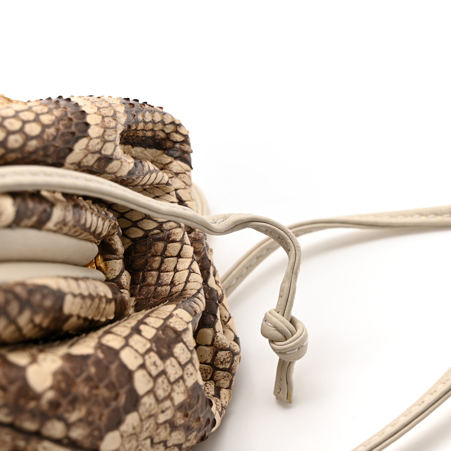 Snakeskin The Mini Pouch Brown