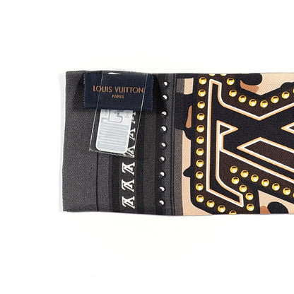 Louis Vuitton Silk Monogram LV World Bandeau Brown 3 of 3