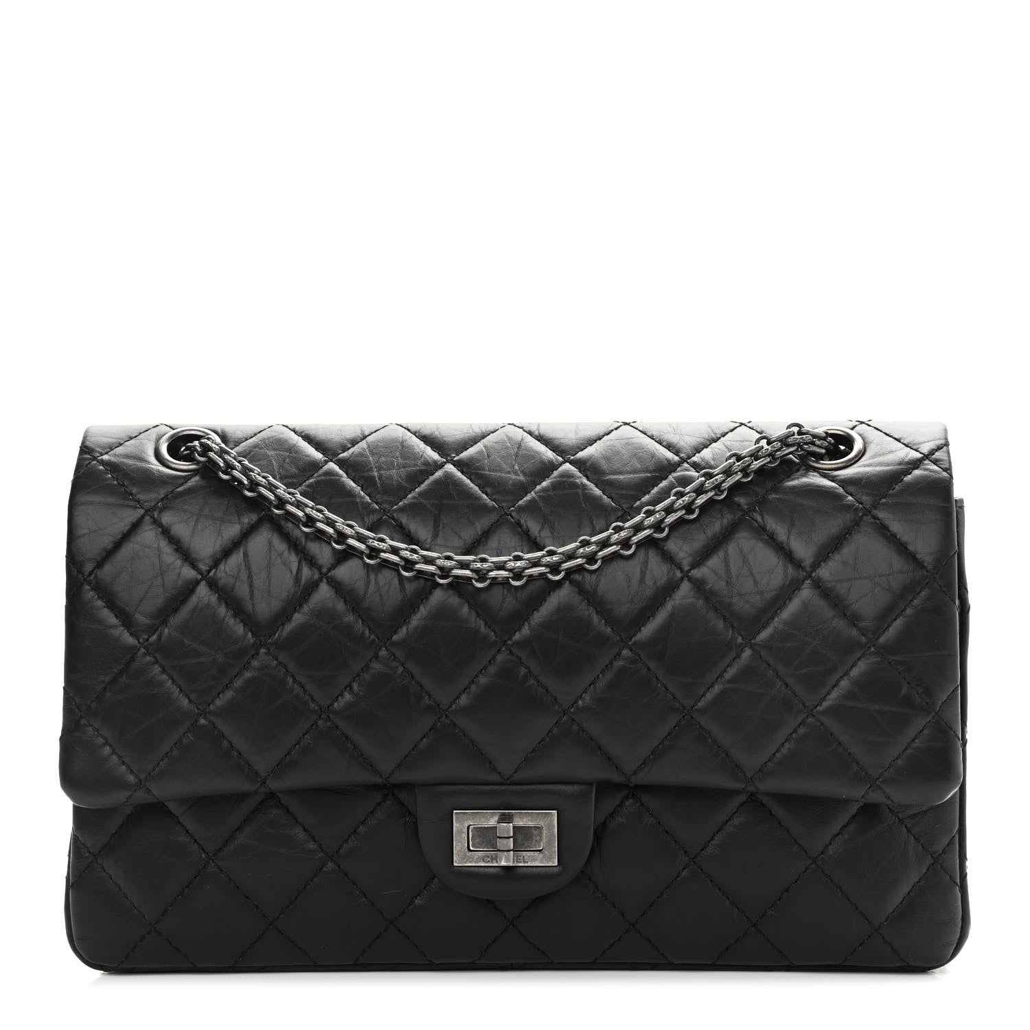 Chanel Aged Calfskin Quilted 2.55 Reissue 226 Flap Black 1 of 11