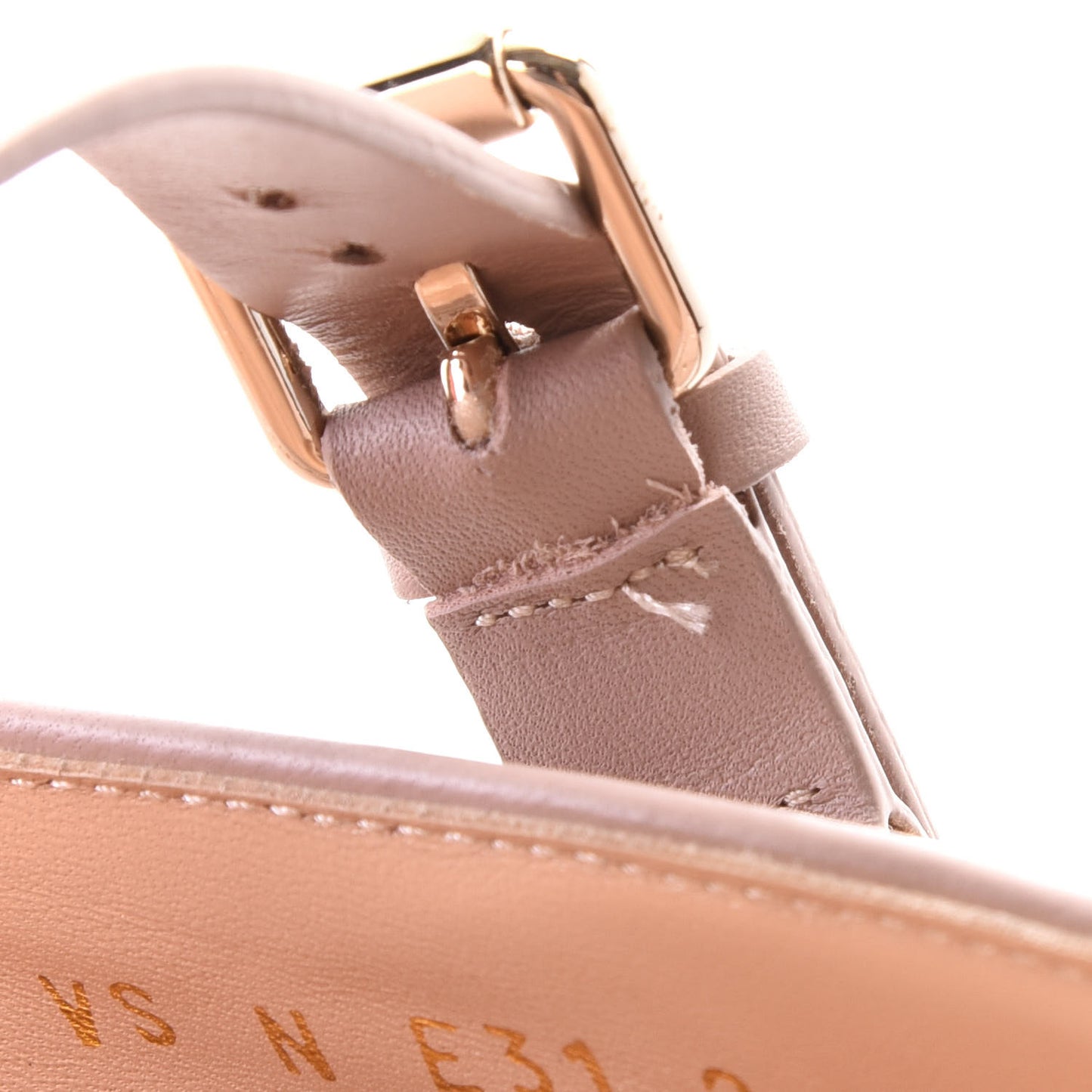 Lambskin Rockstud Spike Captoe Ballerina Flats 39.5 Poudre Gold