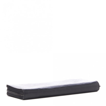 Louis Vuitton Calfskin Monogram Shadow Vertical Zippy Wallet Black 3 of 8