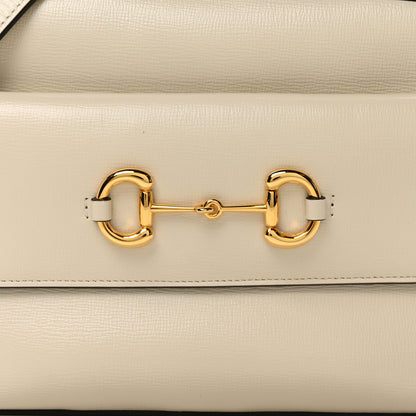 Gucci Azalea Calfskin Small Horsebit 1955 Shoulder Bag Mystic White 8 of 11