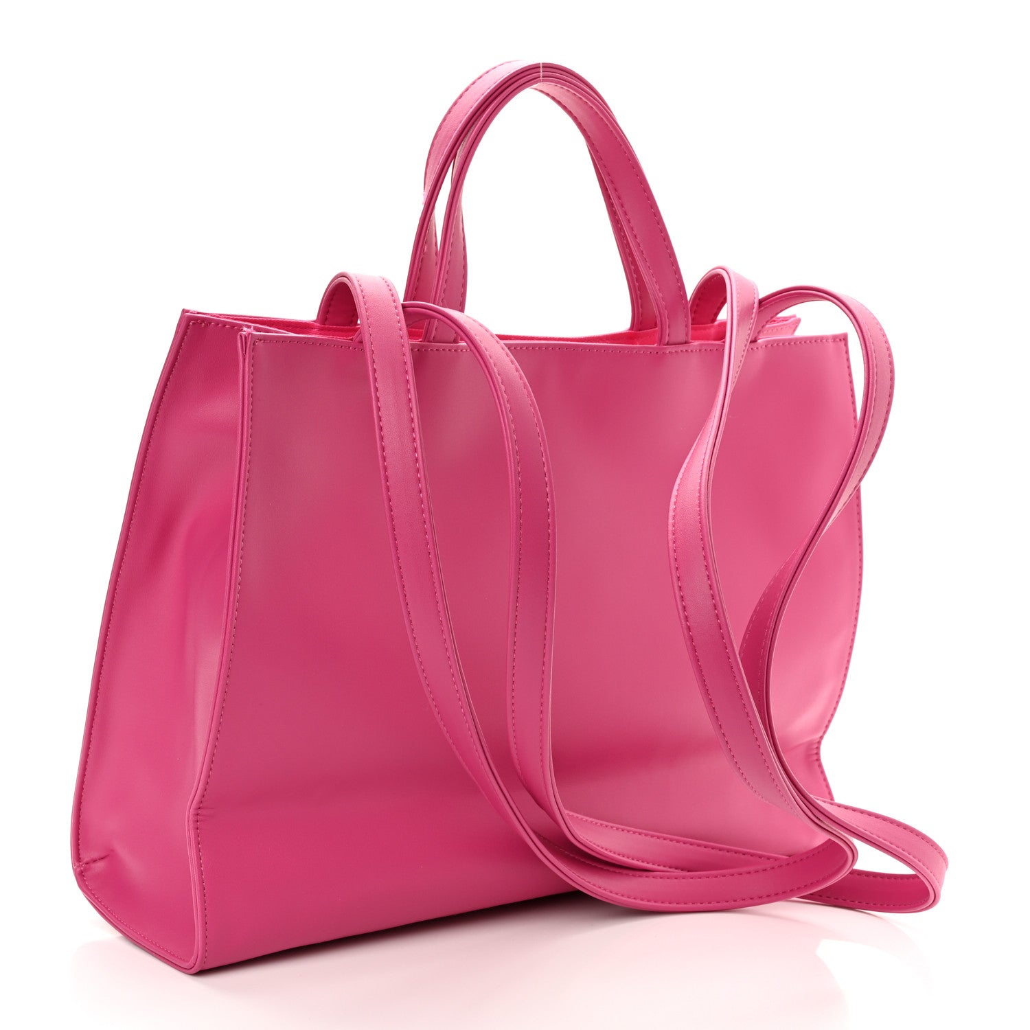 Telfar Vegan Leather Medium Shopping Bag Pink 3 of 14