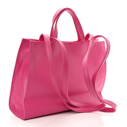 Telfar Vegan Leather Medium Shopping Bag Pink 3 of 14