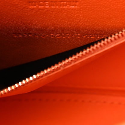 Balenciaga Shiny Calfskin Crocodile Embossed Small Hourglass Top Handle Bag Orange 8 of 18