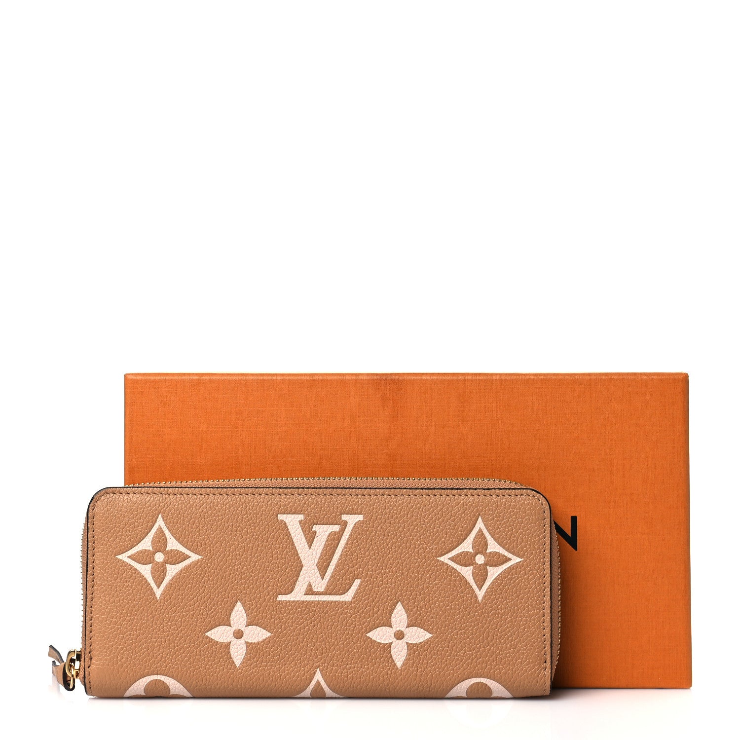 Louis Vuitton Empreinte Monogram Giant Clemence Wallet Arizona Creme 8 of 8