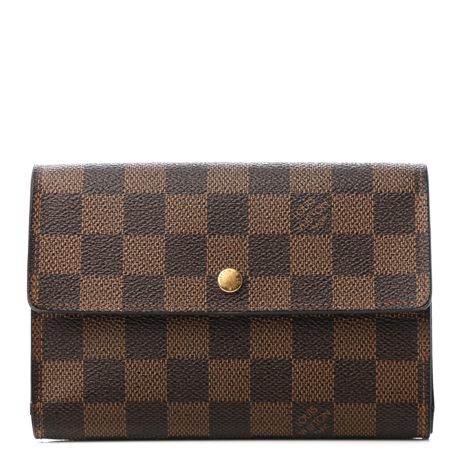 Louis Vuitton Damier Ebene Porte Tresor Etui Papier Wallet 1 of 7