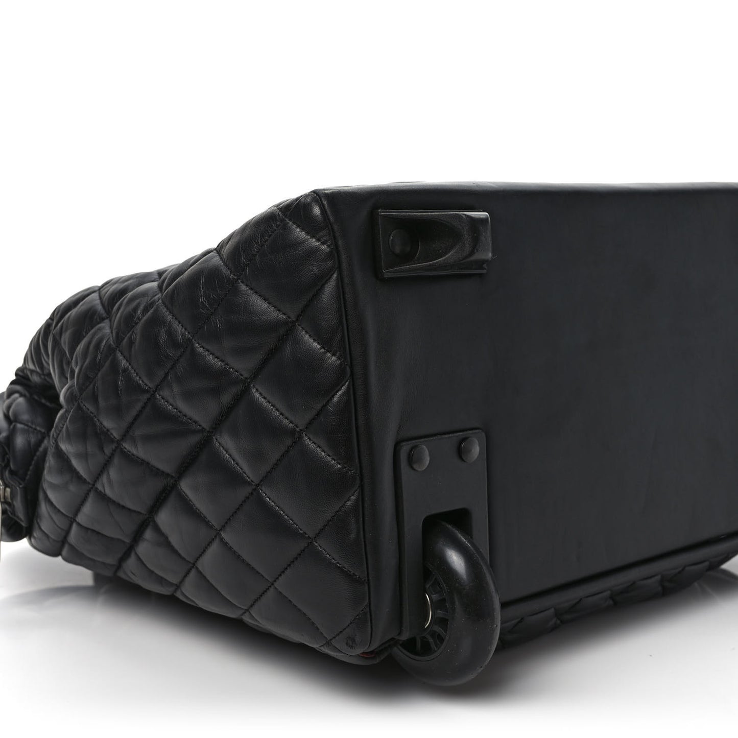 Lambskin Quilted Coco Cocoon Trolley Black