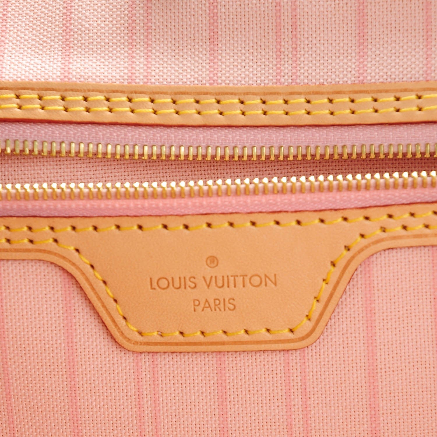 Louis Vuitton Damier Azur Neverfull MM Rose Ballerine 6 of 8
