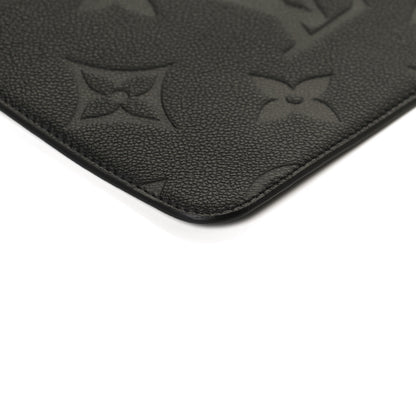Louis Vuitton Empreinte Monogram Giant Neverfull MM Pochette Black 9 of 9