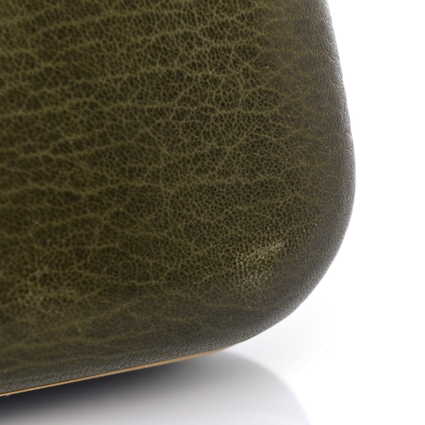 Nappa Skull Studded Knuckle Box Clutch Green
