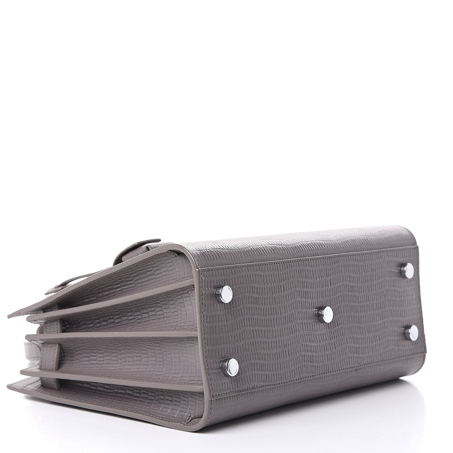 Lizard Calfskin Embossed Baby Sac De Jour Fog