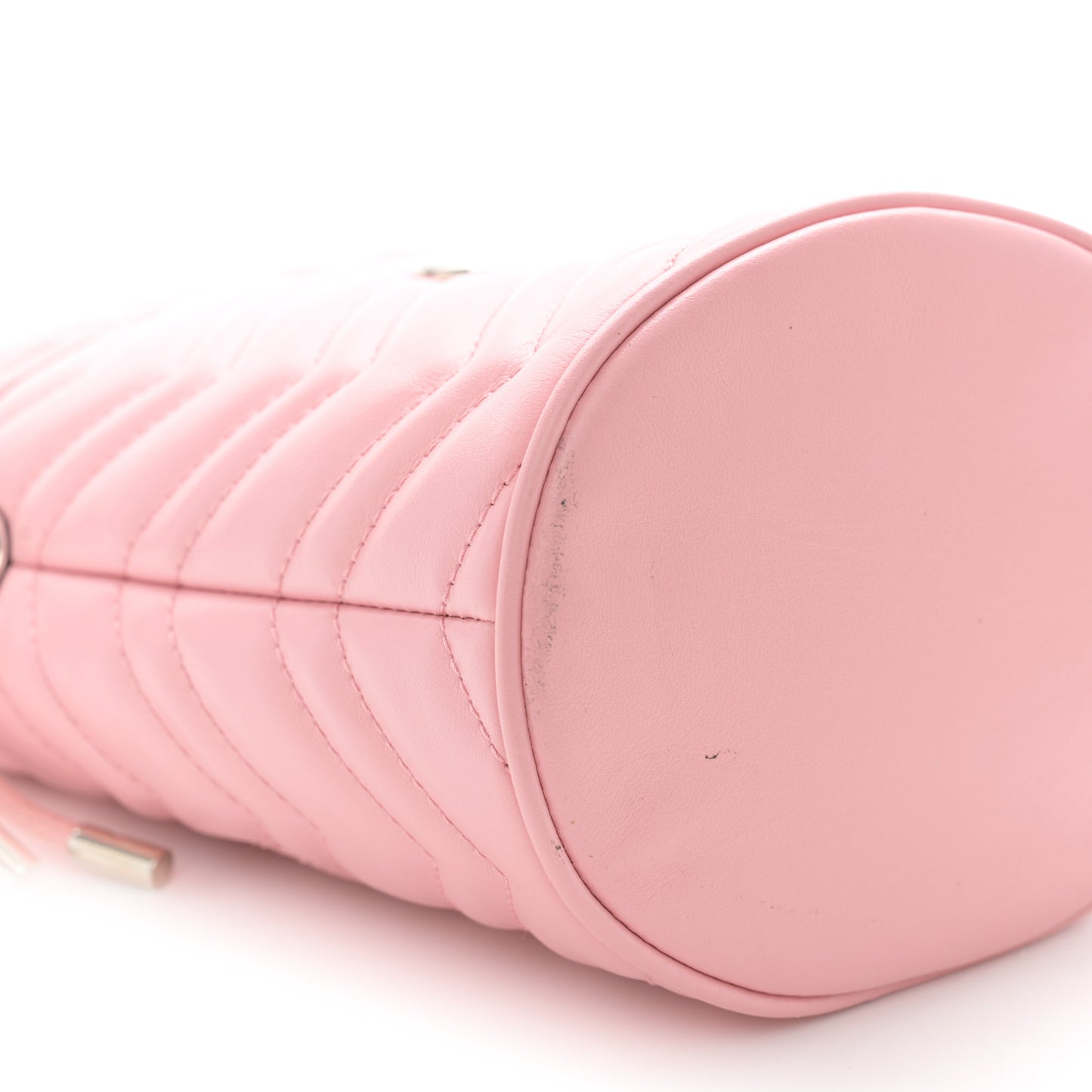 Calfskin Matelasse Mini GG Marmont 2.0 Bucket Bag Wild Rose