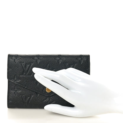 Louis Vuitton Empreinte Compact Curieuse Wallet Black 2 of 7