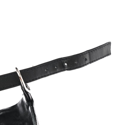 Hermes Calfskin Clous Legend Wedge Sandals 36 Black 11 of 12