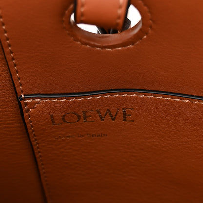 Loewe Canvas Calfskin Small Anagram Tote Ecru Tan 6 of 9