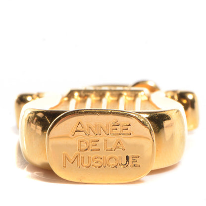 Hermes Annee De La Musique Harp Cadena Bag Charm Gold 6 of 6
