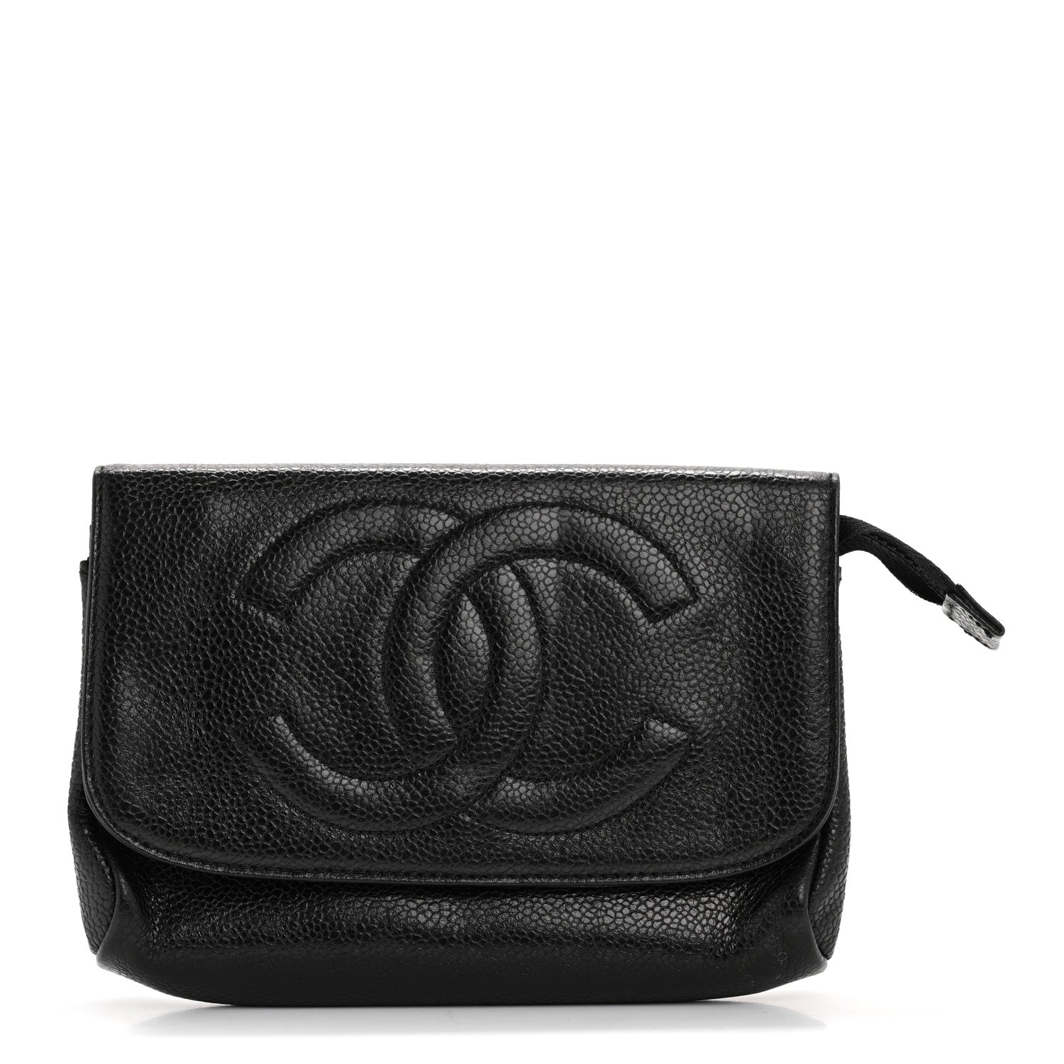 Chanel Caviar Timeless CC Cosmetic Pouch Black 1 of 13