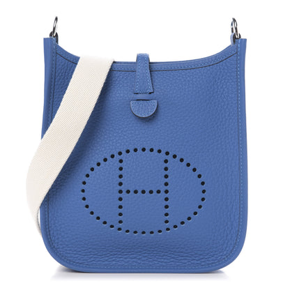 Hermes Taurillon Clemence Amazone Evelyne TPM Mykonos Blanc 1 of 11