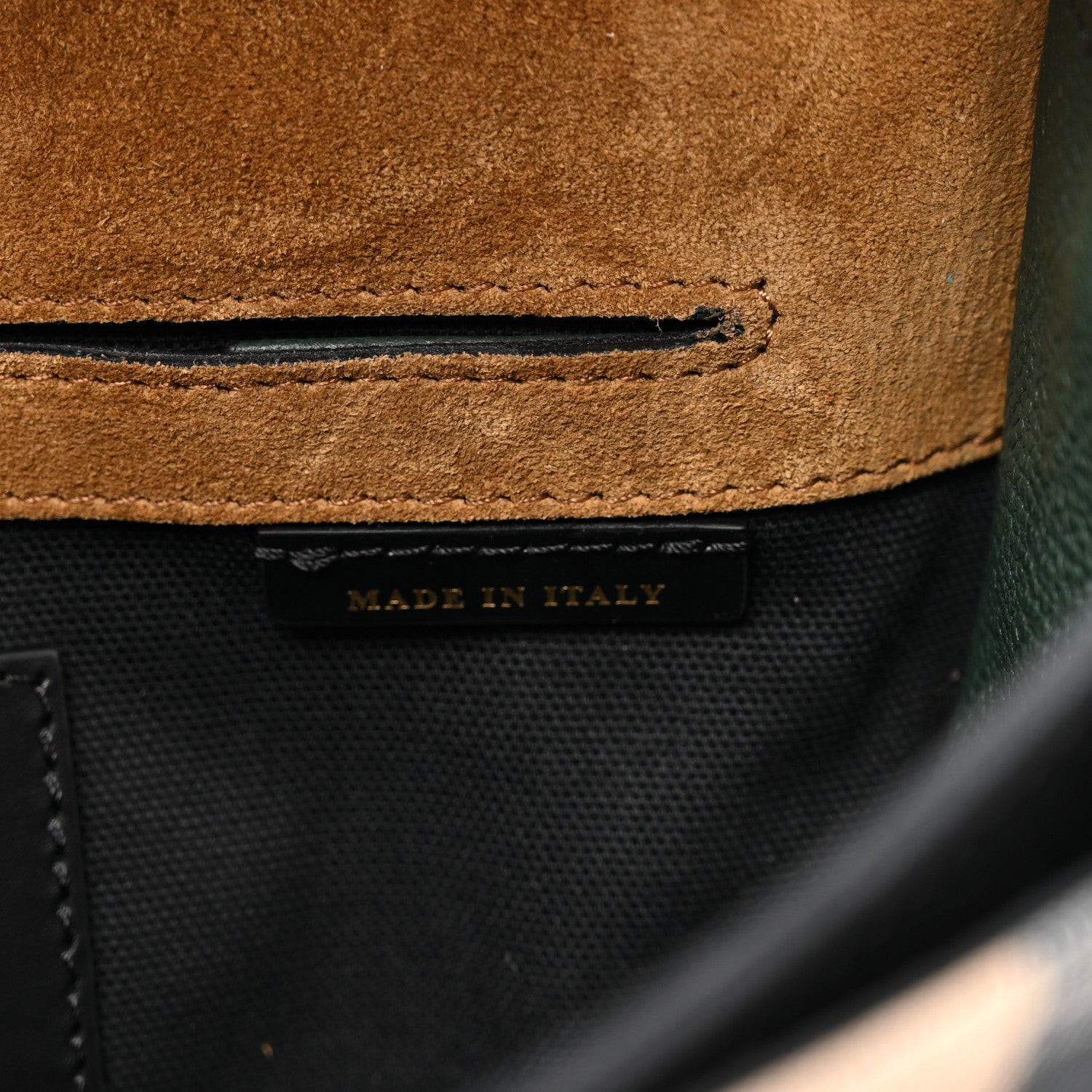 Burberry Derby Calfskin House Check Small Macken Crossbody Bag Dark Bottle Green 7 of 10