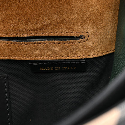 Burberry Derby Calfskin House Check Small Macken Crossbody Bag Dark Bottle Green 7 of 10