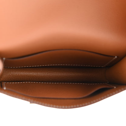 Hermes Evercolor Constance Slim Wallet Gold 6 of 9