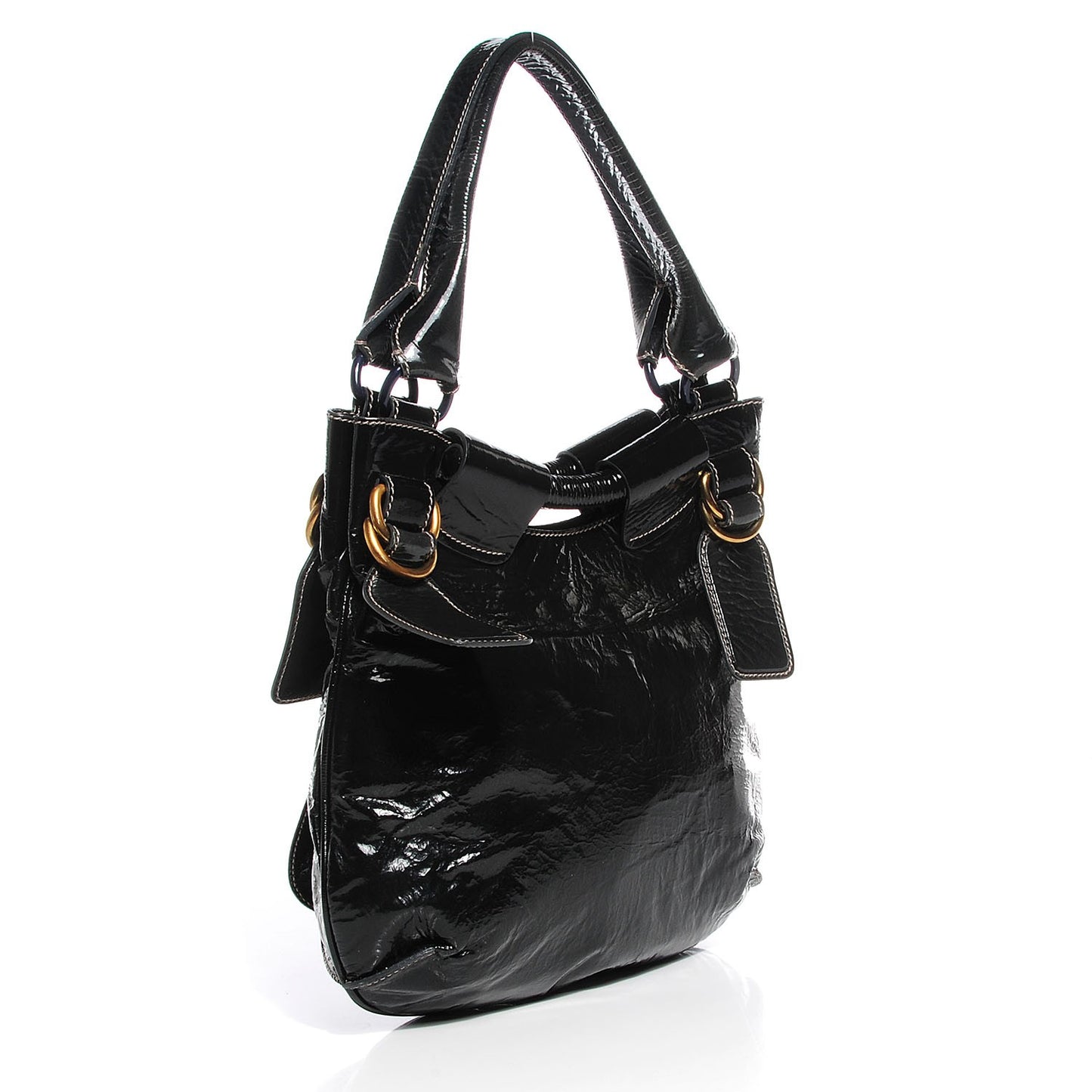 Patent Small Bay Tote Black