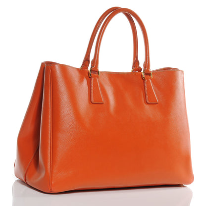 Prada Saffiano Lux Large Tote Papaya 3 of 7