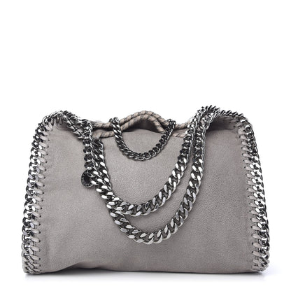 Stella McCartney Shaggy Deer Mini Falabella Fold Over Tote Light Grey 1 of 10