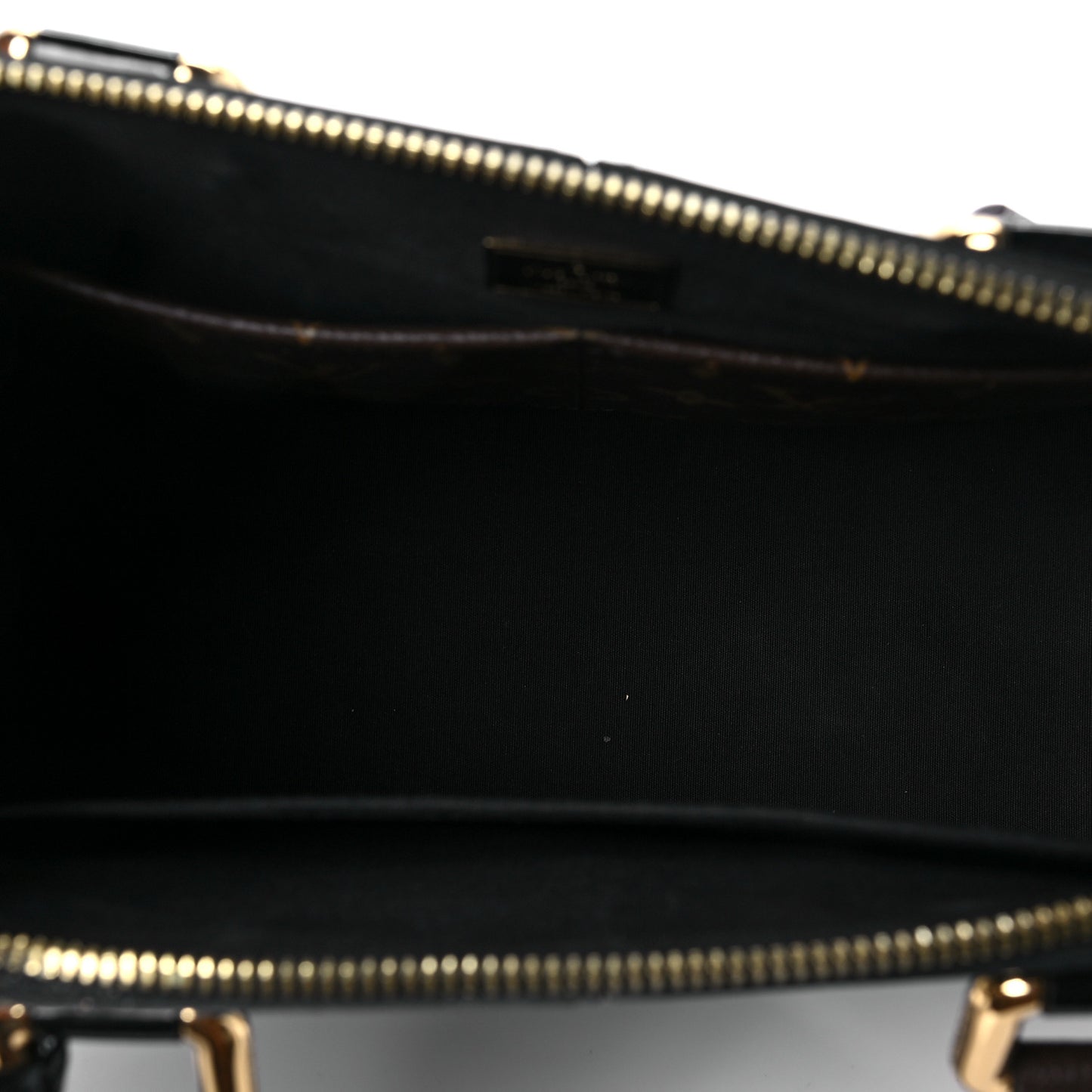 Patent Calfskin Miroir Tote Black